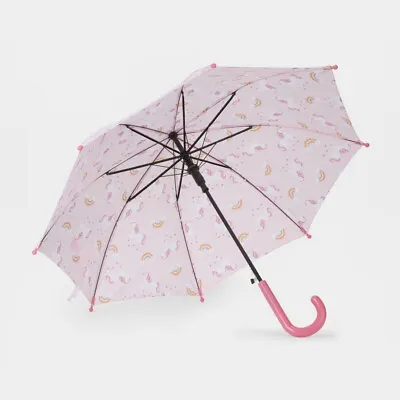 $17.90 • Buy Girls Unicorn Rainbow Umbrella 70cm Kids Children Rain Outdoor Head Cover Junior