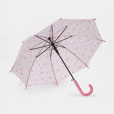 $17.90 • Buy Girls Unicorn Rainbow Umbrella 70cm Kids Children Rain Outdoor Head Cover Junior