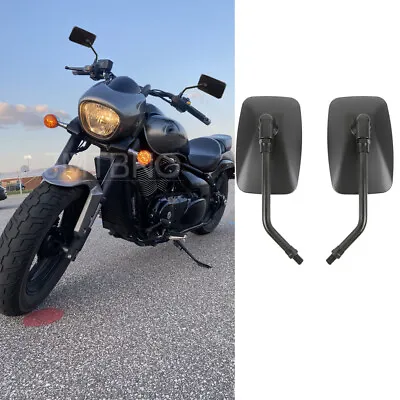 For Suzuki Boulevard M50 C50 M90 C90 M109R Black Rectangle Motorcycle Mirrors • $25.49