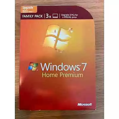 Microsoft Windows 7 Home Premium Family Pack Upgrade 32 & 64 Bit Discs | Q101 • $30