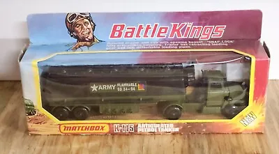 Matchbox Lesney K-115 BATTLE KINGS Petrol Tanker / BOXED - BEAUTIFUL!! (1) • $73.95