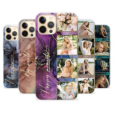 Personalised Phone Case Slim Name Collage Photo Cover For IPhone 15 12 13 14 7 • £7.49