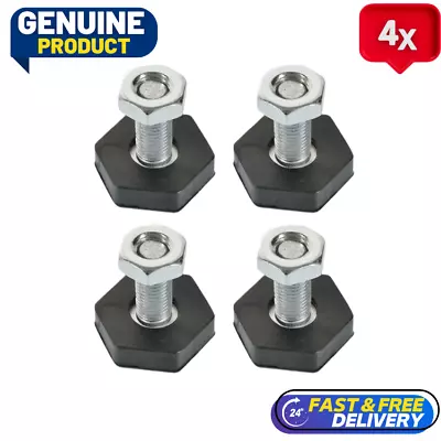 4X Beko Washing Machine Adjustable Feet 2912700500 • £11.95