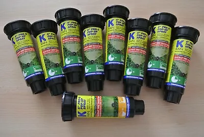 K-Rain Plastic Pop-Up Spray Head Sprinklers 4  - 8 X 1/4 Circle + 1 X 1/2 Circle • $24.95