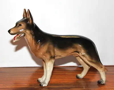$12.99 • Buy Vintage German Shepherd Dog Ceramic Porcelain Figurine Germany Erphilia
