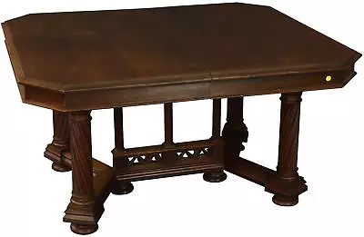 Antique Dining Table Gothic Walnut • $1929