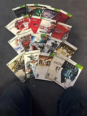Xbox 360 Game Manuel Inserts Bundle Lot Pick And Choose Buyers Choice. • $1