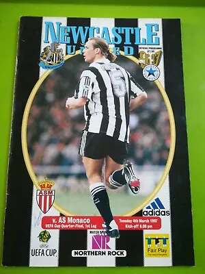 £1.75 • Buy Uefa Cup Quarter Final Football Programme. Newcastle V AS Monaco. 4.3.1997
