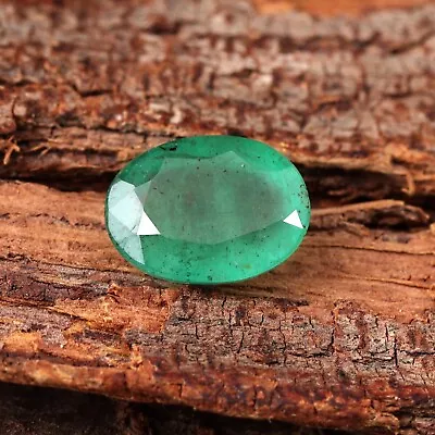 2.88 Ct Certified Natural Emerald Zambia Oval Cut Faceted Emerald Loose Gemstone • $29.99