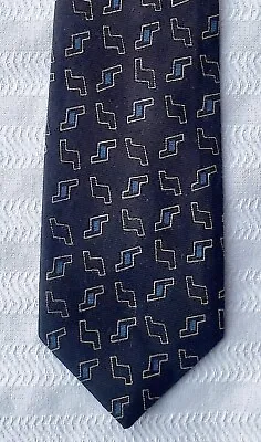 Vintage 80's Matinique France New Wave Memphis Milano Style Silk Tie • $34.95