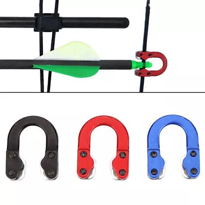 Archery Metal D Loop Release Bow Ring String Arrow U Nock Compound Bow • $9.41
