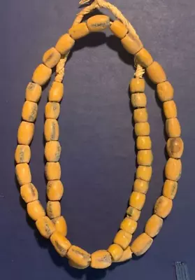 Vintage African Glass Beads - Trade Bead Necklace - Ghana Powder Glass Strand • $10