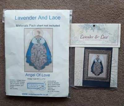 Lavender & Lace Kit Angel Of Love Cross Stitch Kit Chart Now Oop • £89.99