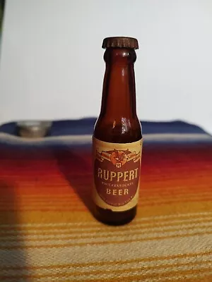 Vintage Mini Pasadena Souvenir Labeled Beer Bottle Ruppert Knickerbocker NY • $18