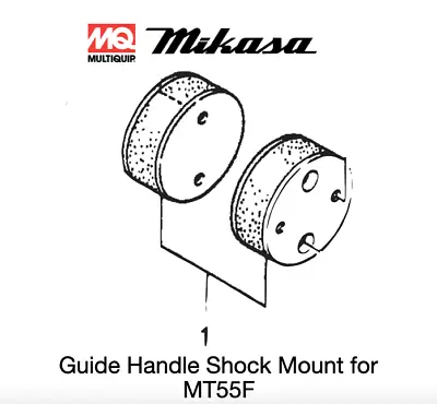 Shock Mount (1 Pc) For Multiquip Mikasa MTX55F Rammers 351325590 • $52.20