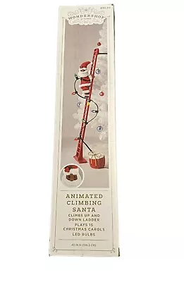 Electric Climbing Ladder  Tan-Skinned  Santa Claus Christmas Inclusive Animated • $38