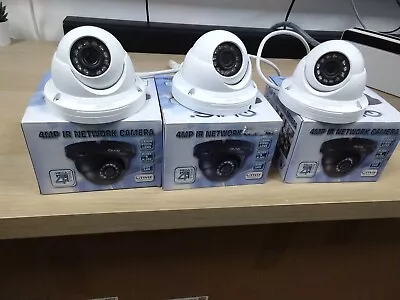 3 X QVIS  4MP IP 3.6MM Fixed Lens CCTV Camera Full HD  • £75