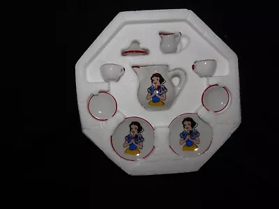 Vintage 9 Piece Reutter Porcelain ~ Mini SNOW WHITE Tea Set Germany Disney NICE! • $24.99