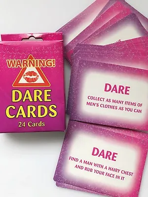 Hen's Night Bride To Be Bachelorette Party Fun Novelty Game Dare Cards 24pc  • $7.95