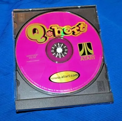 Q*Bert CD-Rom (1999 Hasbro) Windows 95/98 ATARI Classic Video Game Free Ship  • $9.95