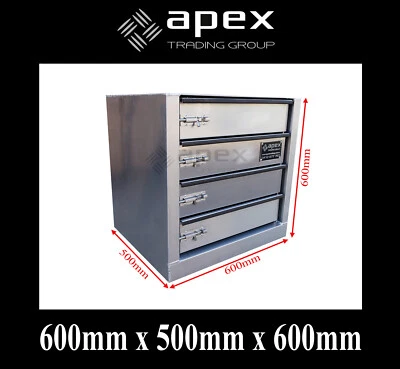 $500 • Buy Brand New Aluminium Plate Tool Box Toolbox Drawers-ute Truck Car Storage-6564ds
