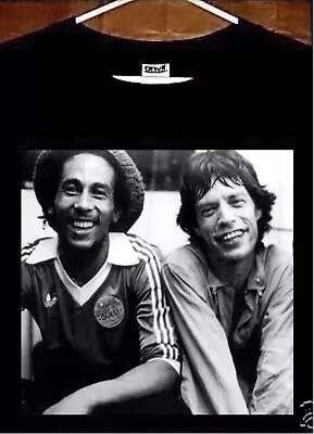 Bob Marley W Mick Jagger T Shirt • $21.95
