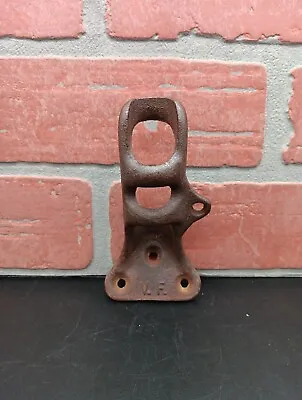 Vintage Antique Wall Mount Flag Pole Holder V.F. Cast Iron Metal Bracket • $20