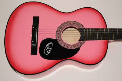 Miley Cyrus Signed Autograph Pink Acoustic Guitar - Hannah Montana Bangerz Rare • $2500