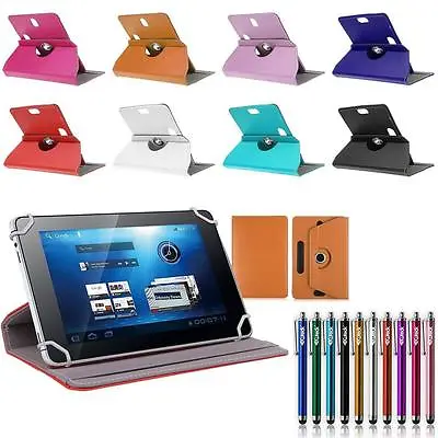 360?Folio Leather Box Case Cover For Toshiba TAB Android Window Tablet W/ Styus • $16.99