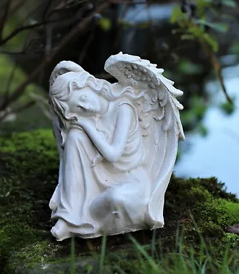 Garden Ornament Magical Fairy Angel Cherub Home Decor Figurine Statue • £10.95