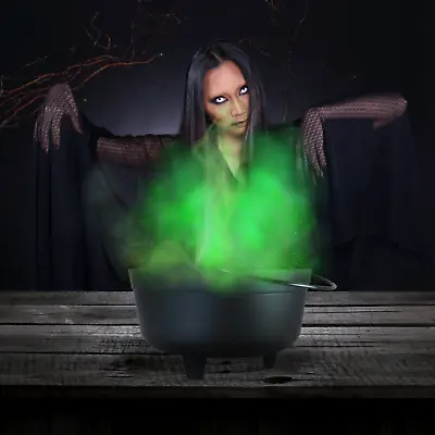 Witch's Cauldron W/ Green (Multi-Color Options) Mister Fogger - 14 In. Diameter • $59.95