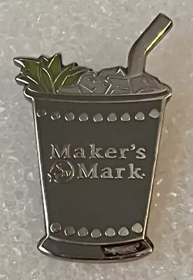 Makers Mark Mint Julip Whiskey Advertising Kentucky Derby Lapel Pin • $9.99