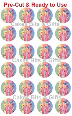 24x JOJO SIWA Edible Wafer Cupcake Toppers PRE-CUT Ready To Use -STYLE 1 • $9