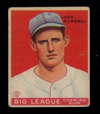 1933 Goudey #167 Jack Russell Senators Lt. Creasing FR LOOK! • $16