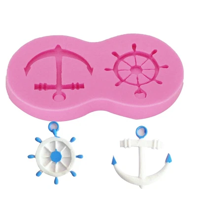 £4.57 • Buy Boat Ship Anchor Silicone Mould Nautical Fondant Chocolate Cake Sugarcraft Molds