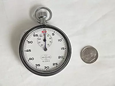 Meylan #204A STOP WATCH Pocket Works Used In Medical Clinic Vintage • $24