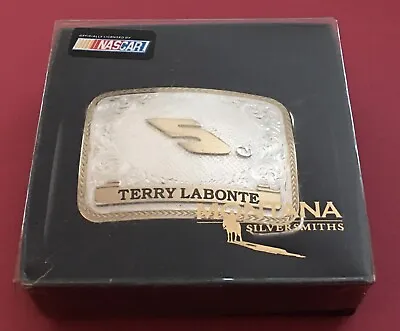 Vintage NOS NIB NASCAR Terry Labonte #5 Montana SS Silver Belt Buckle • $4.99
