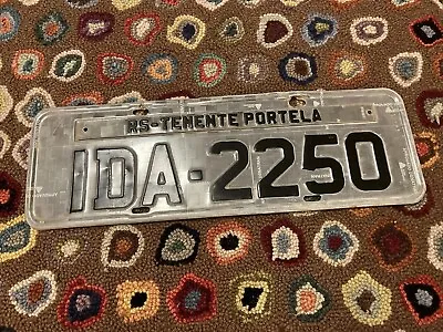 🇧🇷 Brazilian License Plate Brazil Small Town Of Tenente Portela Tag IDA 2250 • $34.95