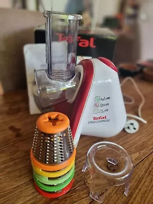 Tefal Fresh Express Plus Electric Slicer & Grater 5 Blades Excellent Condition • $79.95