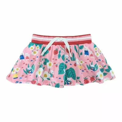 Mini Boden Girls Size 2-3 Skirt Skort Strawberry Garden Cat Kitten Print  • $14.99