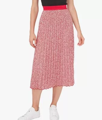 Vince Camuto Midi Ladies Pleated Pink/Ivory Skirt Size XXL • $16.97