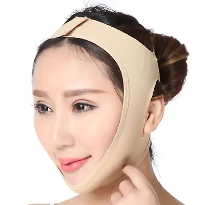 M Size V Line Mask Face Lift Band Anti-Aging Facial Slimming Double Chin Strap A • $4.54
