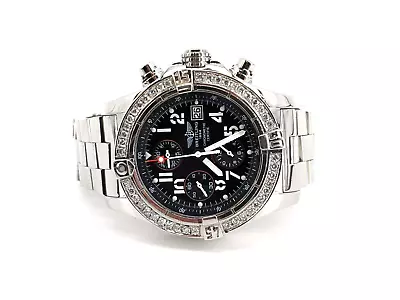 Breitling Avenger A13380 Diamond Bezel 45mm Men's Watch • $6499.99