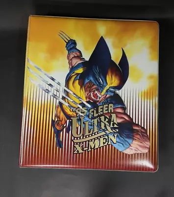 Marvel 95 Fleer Ultra X-men 3 Ring Binder Card Folder Wolverine Vintage • $50