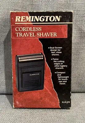 Vintage Remington Cordless Travel Shaver XLR-370 With Manual • $79