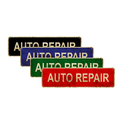 Auto Repair Vintage Sign| Garage Automobile Décor Car Repair Aluminum Metal Sign • $9.99