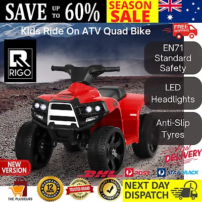 Kids Ride On ATV Quad Bike Children Electric Battery Toys With LED Headlights AU • $84.19