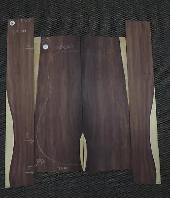 4a Rare Kingwood Camatillo Om Classical Guitar Back Sides Set Luthier Tonewood  • $229.99