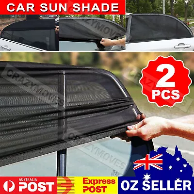 2x Universal Sun Shades Rear Side Seat Car Window Socks Baby Kids Protection VIC • $11.22