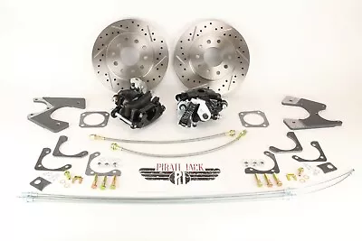 GM 10 / 12 Bolt Rear Disc Brake Kit W/ Black Calipers Chevelle Skylark Malibu • $499.01